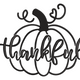 Thankful Pumpkin Script Embroidery Design, Thanksgiving Machine Embroidery Pattern, Instant Download