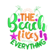 The Beach Fixes Everything Embroidery Design, Instant Download