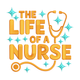The Life of a Nurse Embroidery Design, Stethoscope Sparkle Machine Embroidery, Instant Download