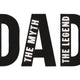 The Man The Myth The Legend Dad Embroidery Design, Father's Day Pattern, Instant Download