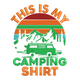 This Is My Camping Shirt Embroidery Design, Instant Download