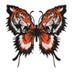 Tiger Butterfly Embroidery Design, Instant Download