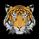 Tiger Head Embroidery Design, Wildlife Machine Embroidery Pattern