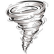 Tornado Twister with Houses Embroidery Design, Instant Download