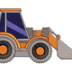 Tractor Loader Embroidery Design, Instant Download