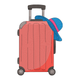 Travel Suitcase Embroidery Design, Machine Embroidery Pattern, Instant Download
