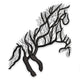 Tree Horse Silhouette Embroidery Design, Instant Download