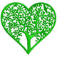 Tree of Life Heart Embroidery Design, Instant Download