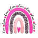 Trendy Love Rainbow Embroidery Design, Valentine Machine Embroidery Pattern, Instant Download
