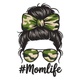Trendy MoM Life Embroidery Design, Mother's Day Pattern, Instant Download