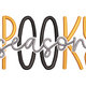 Trendy Spooky Season Embroidery Design, Halloween Machine Embroidery Pattern, Instant Download