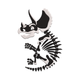 Triceratops Skeleton Embroidery Design, Dinosaur Machine Embroidery Pattern, Instant Download