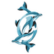 Twin Dolphin Embroidery Design, Instant Download