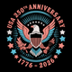 USA 250th Anniversary Embroidery Design, Machine Embroidery Pattern, Instant Download