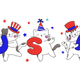 USA Cats Patriotic Embroidery Design, 4th of July Cat Machine Embroidery, Instant Download