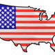 USA Map Flag Embroidery Design, Instant Download