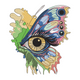 Butterfly Eye Embroidery Design, Surreal Pattern, Instant Download