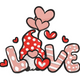 Valentine Gnome Love Embroidery Design, Gnome Machine Embroidery Pattern, Instant Download