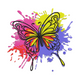 Vibrant Butterfly Embroidery Design, Colorful Nature Machine Embroidery, Instant Download
