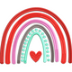Vibrant Rainbow Embroidery Design, Baby Nursery Pattern, Instant Download