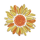 Vibrant Sunflower Embroidery Design, Instant Download