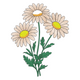 Vintage Daisy Bouquet Embroidery Design, Machine Embroidery Pattern, Instant Download