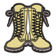 Vintage Lace-Up Boots Embroidery Design, Machine Embroidery Pattern, Instant Download