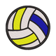 Volleyball Embroidery Design, Sports Machine Embroidery Pattern