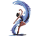 Water Dance Embroidery Design, Instant Download