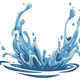 Water Splash Embroidery Design, Machine Embroidery Pattern, Instant Download