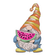 Watermelon Gnome Embroidery Design, Instant Download