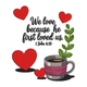 We Love Because He First Loved Us Embroidery Design, Scripture Machine Embroidery, Instant Download