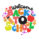 Welcome Back to School Embroidery Design, Instant Download