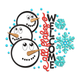 Welcome Snowman Trio Embroidery Design, Christmas Snowman Pattern