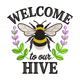 Welcome to Our Hive Bee Embroidery Design, Machine Embroidery Pattern, Instant Download