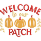 Welcome to Our Patch Pumpkin Embroidery Design, Instant Download