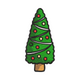 Whimsical Ornament Christmas Tree Embroidery Design, Instant Download