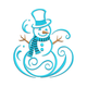 Whimsical Snowman Embroidery Design, Winter Machine Embroidery Pattern, Instant Download