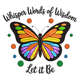 Whisper Words of Wisdom Butterfly Embroidery Design, Machine Embroidery Pattern, Instant Download