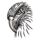 Wild Eagle Head Embroidery Design, Instant Download