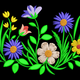 Wildflower Border Embroidery Design, Instant Download