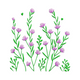 Wildflower Floral Embroidery Design, Meadow Flowers Machine Embroidery, Instant Download