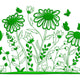 Wildflower Garden Embroidery Design, Instant Download