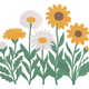 Wildflower Garden Embroidery Design V2, Instant Download