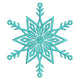 Winter Crystal Snowflake Embroidery Design, Instant Download