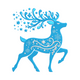 Winter Reindeer Embroidery Design, Christmas Pattern, Instant Download