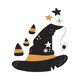 Witch Hat Halloween Embroidery Design, Instant Download
