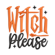 Witch Please Embroidery Design, Halloween Pattern, Instant Download