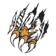 Wolf Claw Scratch Embroidery Design, Predator Paw Embroidery Pattern, Instant Download