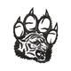 Wolf Paw Print Embroidery Design, Instant Download